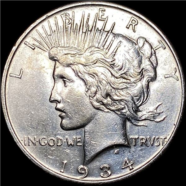 1934-D Silver Peace Dollar CLOSELY  UNCIRCULATED