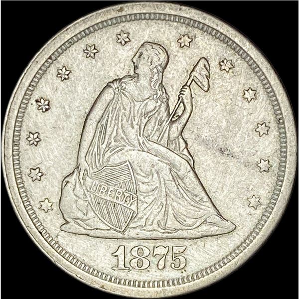 1875-S Silver Twenty Cents CLOSELY  UNCIRCULATED