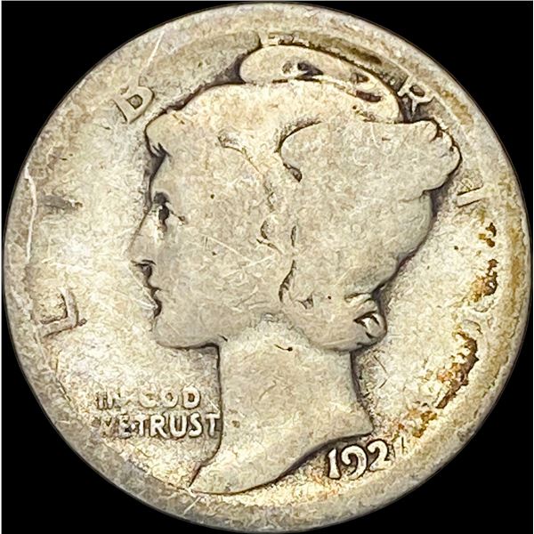 1921 Silver Mercury Dime NICELY CIRCULATED