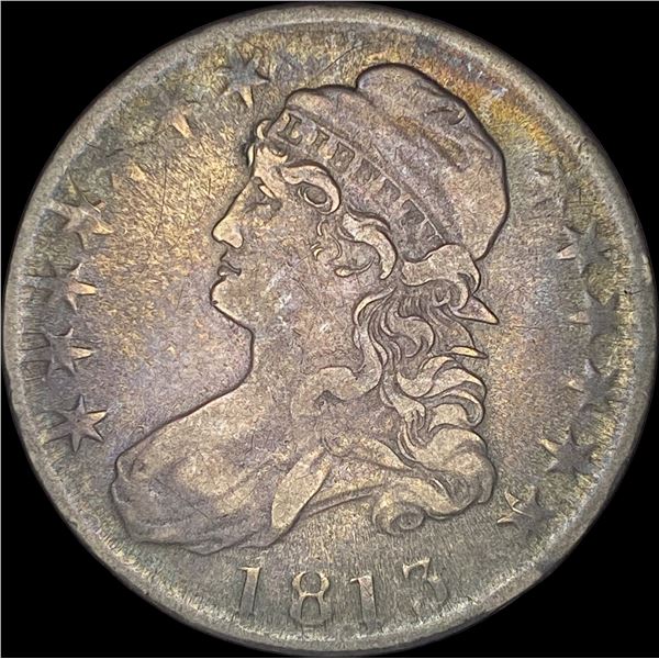1813 Capped Bust Half Dollar NEARLY  UNCIRCULATED
