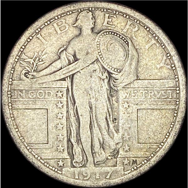 1917 Type 1 Standing Liberty Quarter NICELY  CIRCULATED