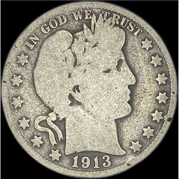 1913 Barber Half Dollar NICELY CIRCULATED