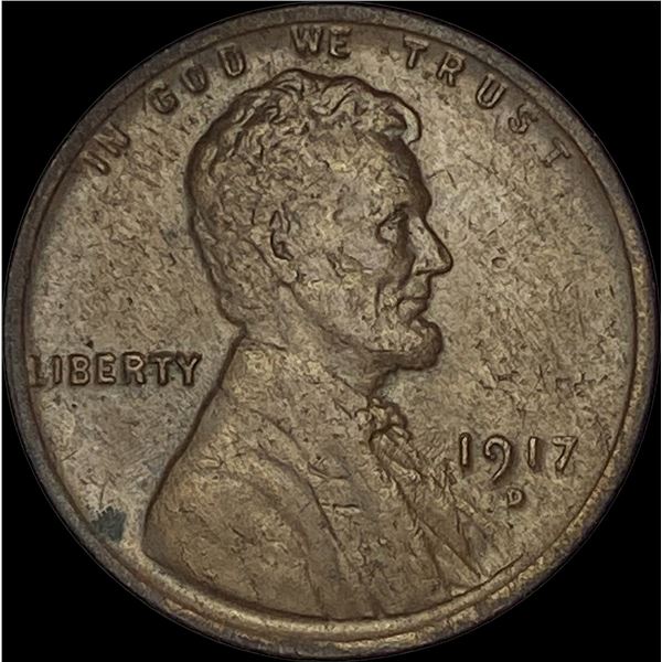 1917-D Lincoln Wheat Cent NEARLY UNCIRCULATED