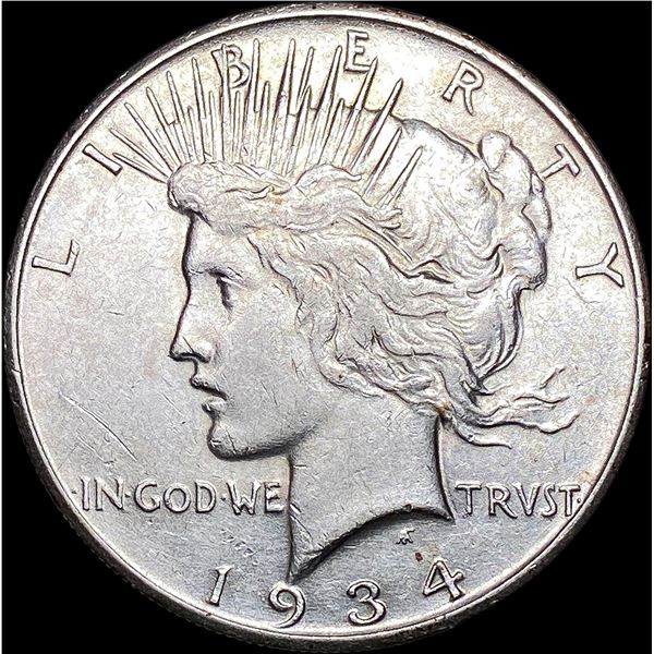 1934-S Silver Peace Dollar CLOSELY  UNCIRCULATED