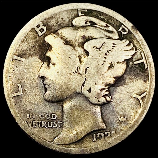 1921-D Silver Mercury Dime NICELY CIRCULATED