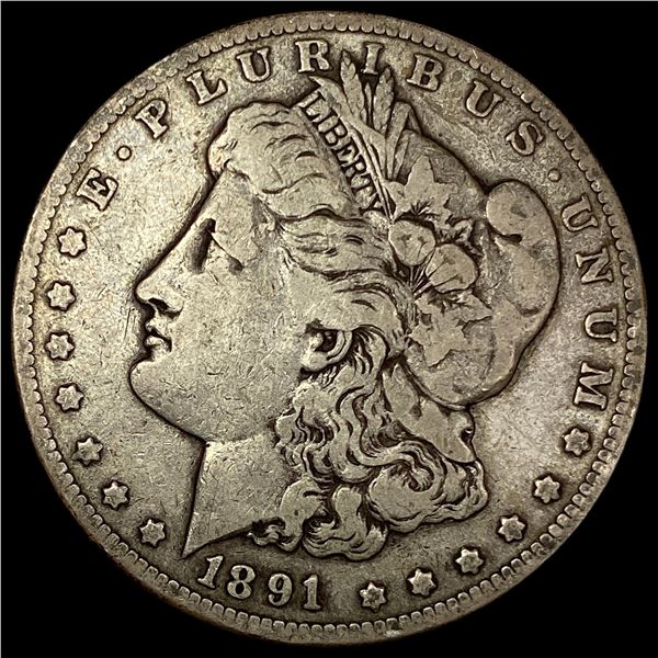 1891-CC Silver Morgan Dollar LIGHTLY  CIRCULATED