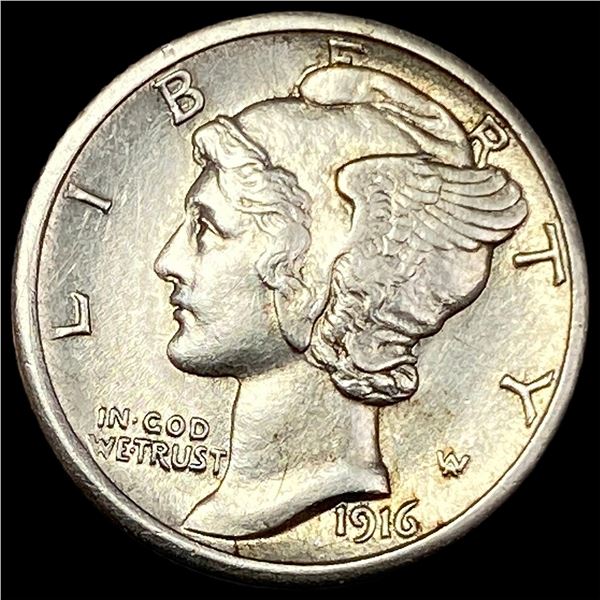 1916-S Silver Mercury Dime UNCIRCULATED