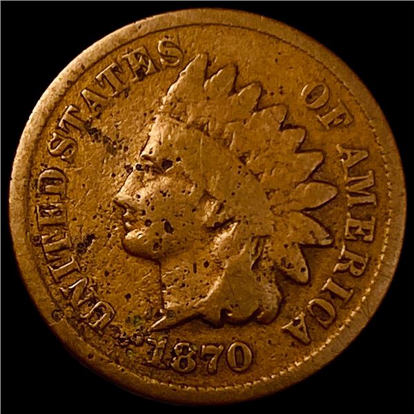 1870 Indian Head Cent NICELY CIRCULATED