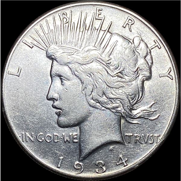 1934-S Silver Peace Dollar CLOSE UNC
