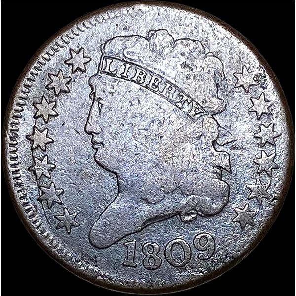 1809 Classic Head Half Cent NICELY CIRCULATED