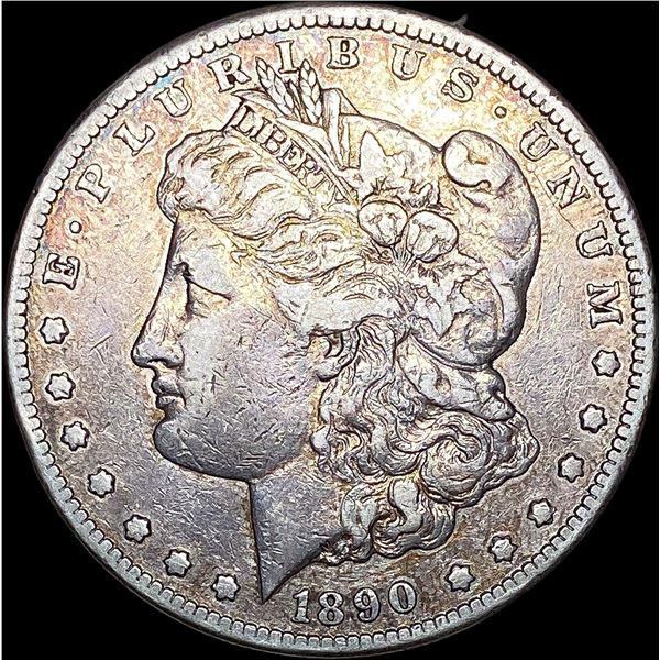 1890-CC Silver Morgan Dollar NEARLY  UNCIRCULATED