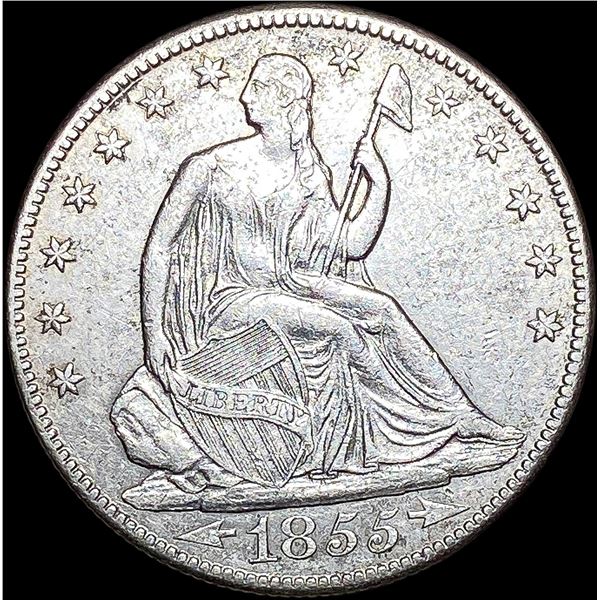 1855-O Seated Liberty Half Dollar CLOSELY  UNCIRCULATED
