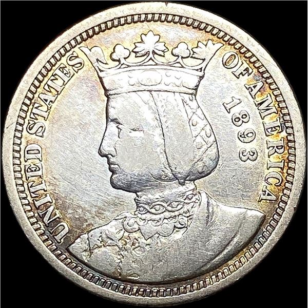 1893 Isabella Silver Quarter NICELY  CIRCULATED