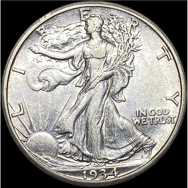 1934-S Walking Liberty Half Dollar CLOSELY  UNCIRCULATED