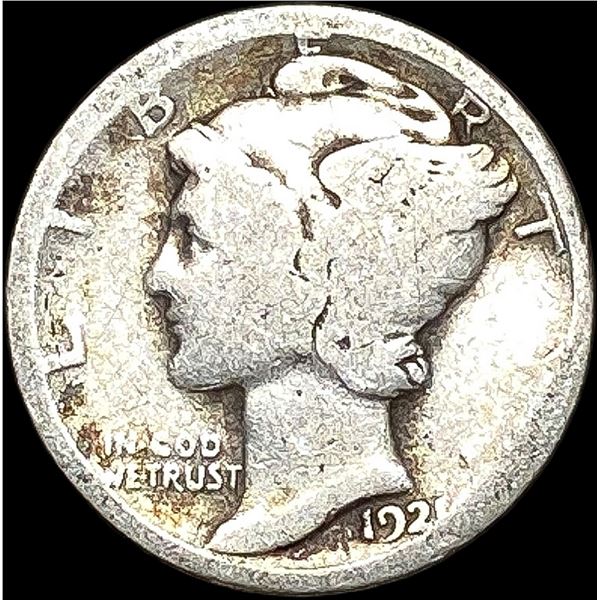 1921 Silver Mercury Dime NICELY CIRCULATED