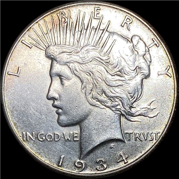 1934-S Silver Peace Dollar CLOSE UNC