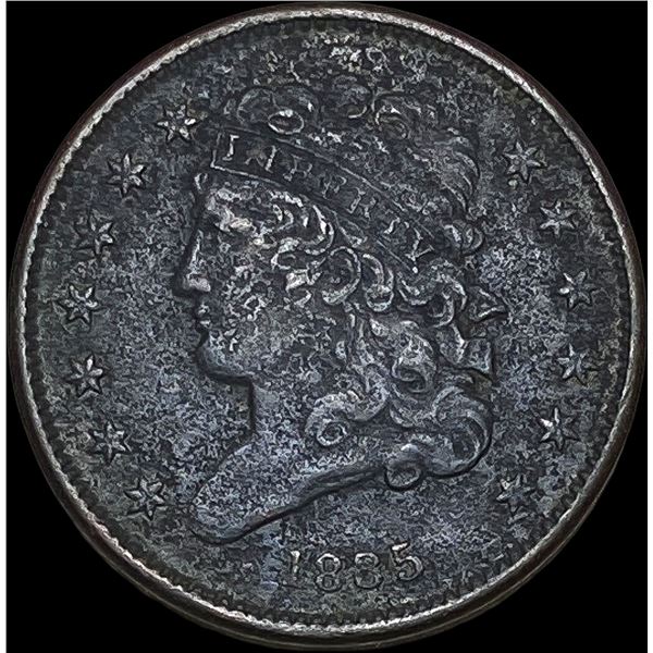 1835 Classic Head Half Cent NICELY CIRCULATED