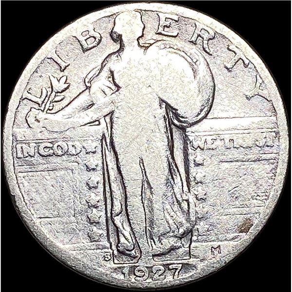1927-S Silver Standing Liberty Quarter  LIGHTLY CIRCULATED
