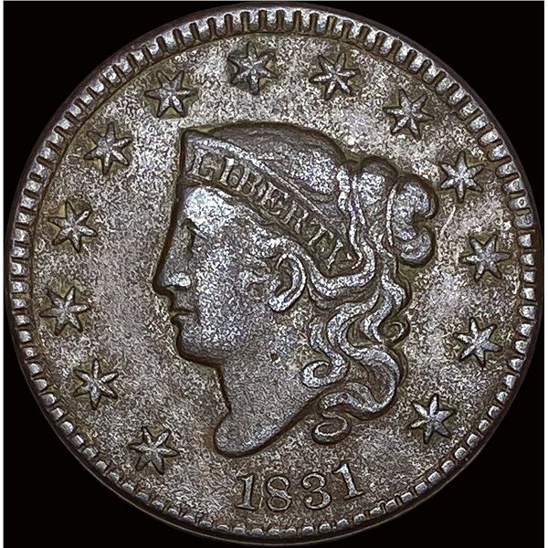 1831 Coronet Head Large Cent NEARLY  UNCIRCULATED