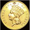 Image 1 : 1870 Gold $3 Indian Princess Head HIGH GRADE
