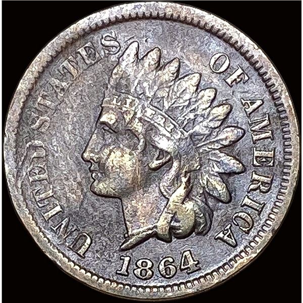 1864 L Bronze Indian Head Cent NEAR UNC