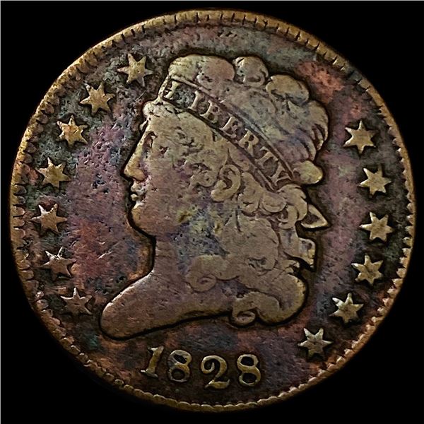 1828 Classic Head Half Cent LIGHTLY  CIRCULATED