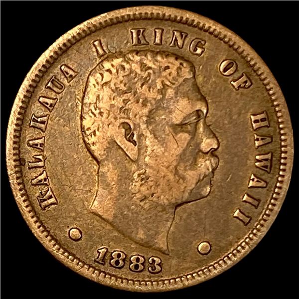 1883 Hawaii Silver Dime NEARLY UNCIRCULATED