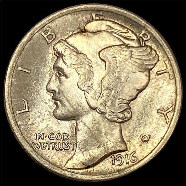 1916 Silver Mercury Dime UNCIRCULATED