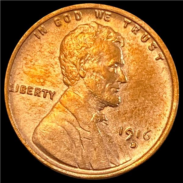 1916-D Lincoln Wheat Cent CLOSELY  UNCIRCULATED