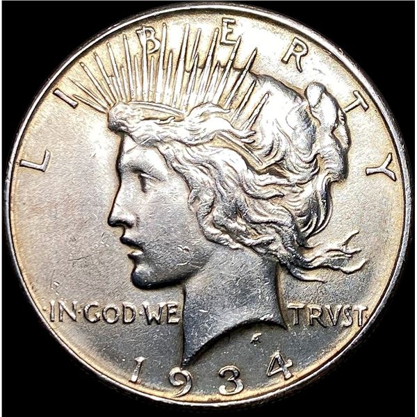 1934-D Silver Peace Dollar CLOSELY  UNCIRCULATED