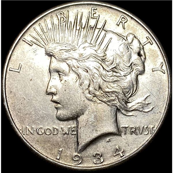 1934-D Silver Peace Dollar CLOSELY  UNCIRCULATED