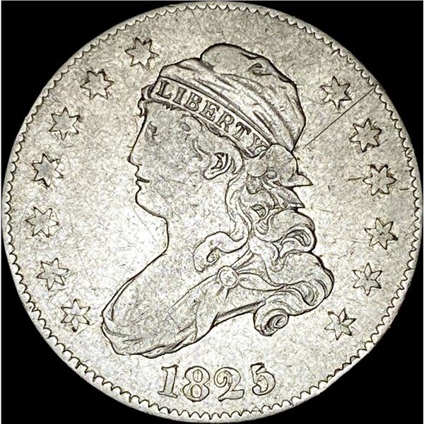 1825 Capped Bust Quarter LIGHTLY CIRCULATED