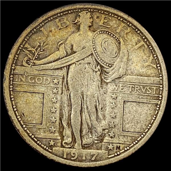 1917 Standing Liberty Quarter LIGHTLY CIRCULATED
