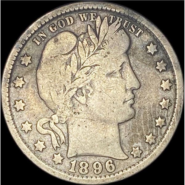 1896-O Silver Barber Quarter CLOSELY  UNCIRCULATED