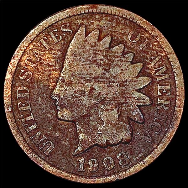 1908-S Indian Head Cent NICELY CIRCULATED