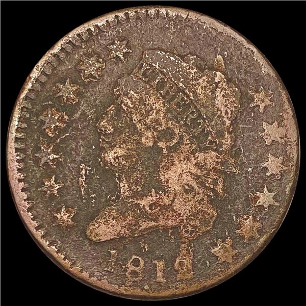 1812 Classic Head Large Cent NICELY CIRCULATED