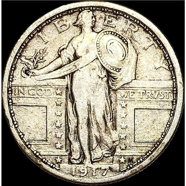 1917 Type 1 Standing Liberty Quarter LIGHTLY  CIRCULATED