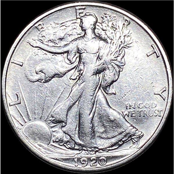1920-S Walking Liberty Half Dollar NEARLY  UNCIRCULATED
