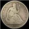 Image 1 : 1857 Seated Liberty Half Dollar NICELY  CIRCULATED