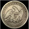Image 2 : 1857 Seated Liberty Half Dollar NICELY  CIRCULATED