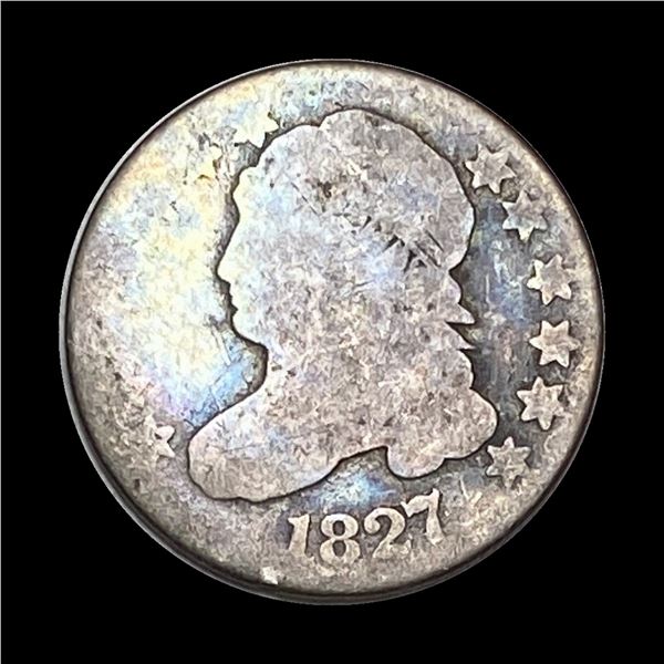 1827 Capped Bust Silver Dime NICELY CIRCULATED