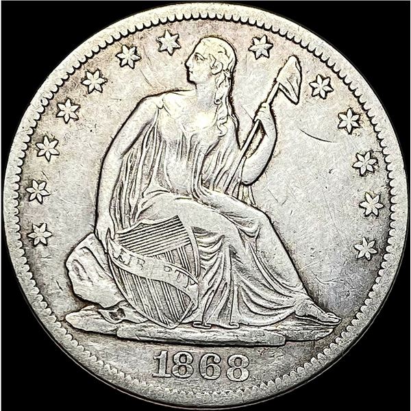 1868-S Seated Liberty Half Dollar NEARLY UNCIRCULATED
