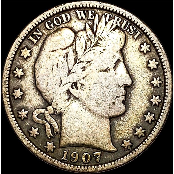 1907 Barber Half Dollar NICELY CIRCULATED