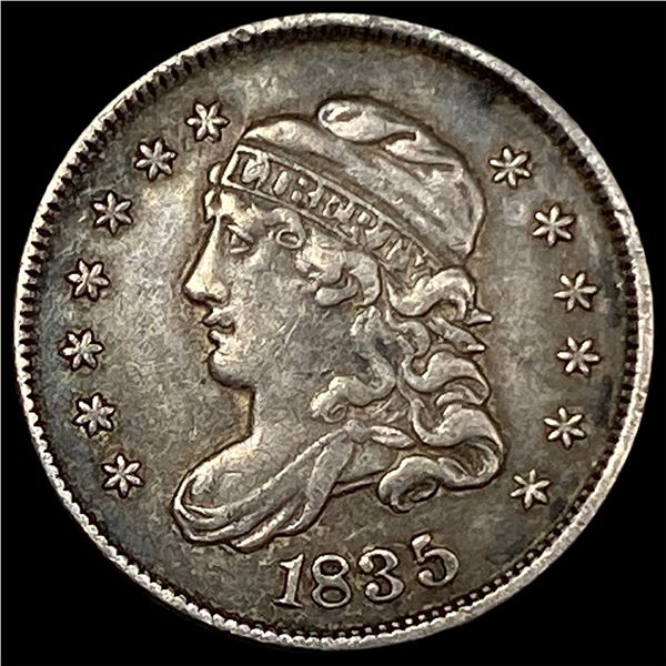1835 Capped Bust Half Dime NEARLY  UNCIRCULATED