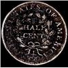 Image 2 : 1804 Draped Bust Half Cent NICELY CIRCULATED