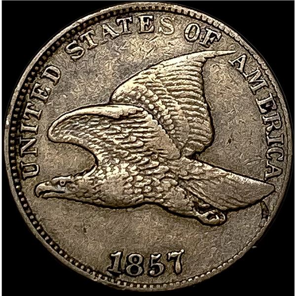 1857 Flying Eagle Cent NEARLY UNCIRCULATED