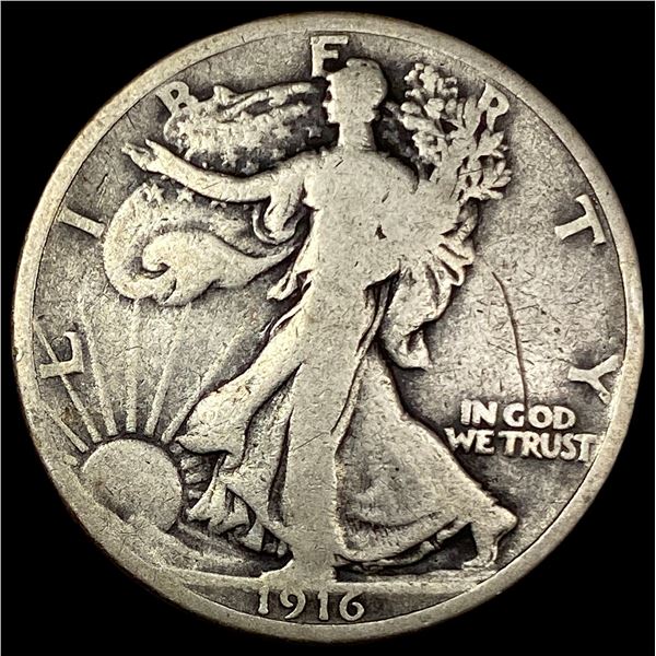 1916 Walking Liberty Half Dollar NICELY  CIRCULATED
