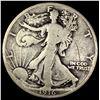 Image 1 : 1916 Walking Liberty Half Dollar NICELY  CIRCULATED
