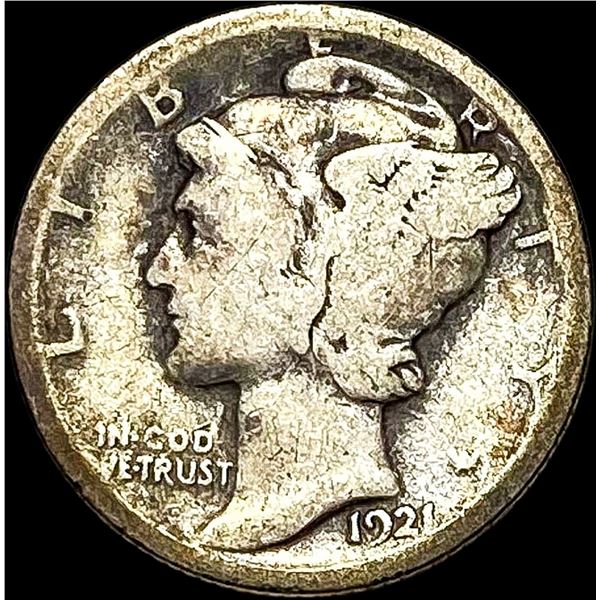 1921 Silver Mercury Dime NICELY CIRCULATED