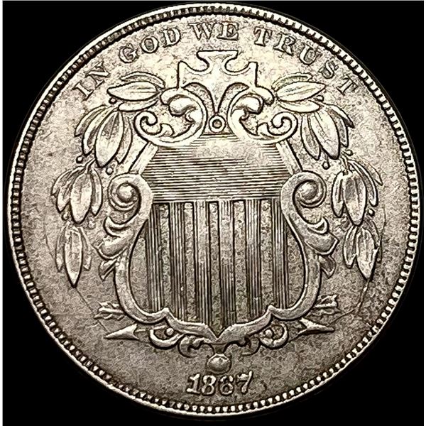 1867 Shield Nickel CLOSELY UNCIRCULATED